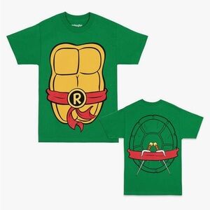 Teenage Mutant Ninja Turtles TMNT Mens Costume T-Shirt(Raphael,Medium)